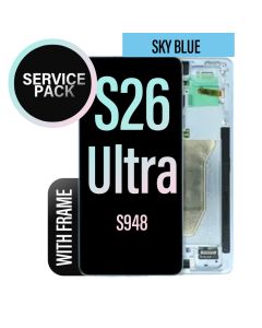Galaxy S26 Ultra LCD Touch Screen Replacement With Frame - Sky Blue 