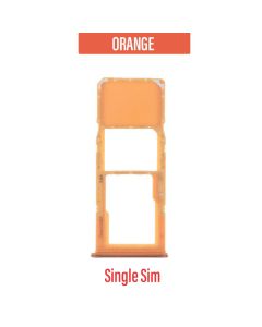 Galaxy A20/A30/A50/A70 Sim/ Memory Card Tray Single Sim - Orange