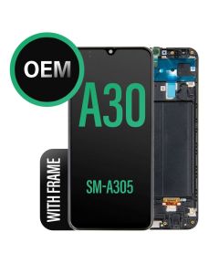 Galaxy A30 LCD Touch Screen Assembly With Frame - OEM