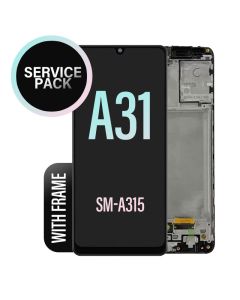 Galaxy A31 LCD Touch Screen Assembly With Frame- Service Pack
