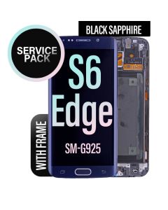 Galaxy S6 Edge LCD Touch Screen Assembly with Frame - Black