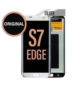 Galaxy S7 Edge LCD Touch Screen Assembly - Silver NO FRAME