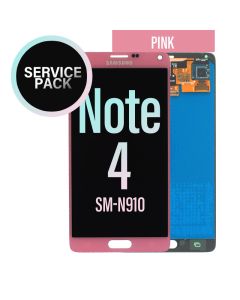 Galaxy Note 4 LCD Touch Screen Assembly - Pink - Service Pack