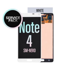 Galaxy Note 4 LCD Touch Screen Assembly - Frosted White Service Pack
