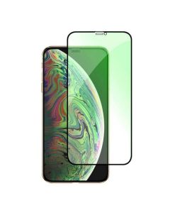 iPhone 11 / XR Full Cover Green Glow Tempered Glass Protector