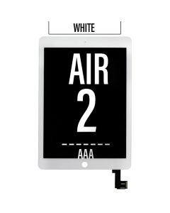 iPad Air 2 LCD Touch Screen Assembly - White, AAA HIGH COPY