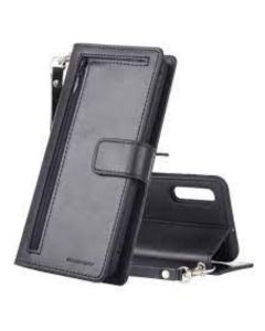 Mercury Detachable Diary Zipper Wallet Leather Flip Case Cover For iPhone XS Max - Black