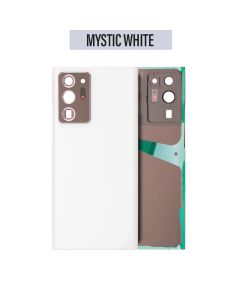 Galaxy Note 20 Ultra Back Glass Cover with Camera Lens - Mystic White