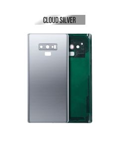 Galaxy Note 9 Back Glass Cover with Camera Lens - Silver