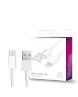 Micro USB Fast Charging Cable - White