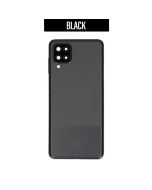 Galaxy A12 Back Cover With Camera Lens - Black