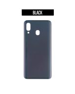 Galaxy A20 Back Glass Cover - Black