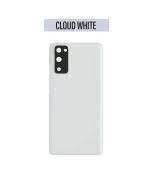 Galaxy S20 FE Back Glass Cover with Camera Lens - Cloud White