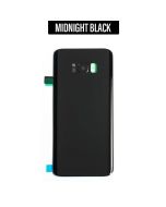 Galaxy S8 Plus Back Glass Cover with Camera Lens - Midnight Black