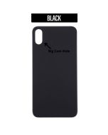 iPhone XS Back Glass Cover (Big Camera Hole) - Black