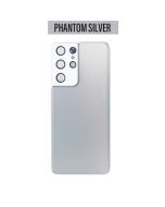 Galaxy S21 Ultra Back Glass Cover With Camera Lens - Phantom Silver