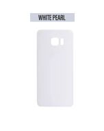 Galaxy S6 Edge Back Glass Cover - White Pearl