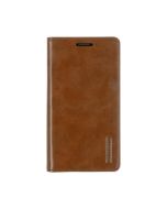 Mercury Blue Moon FLIP Wallet Leather Case Cover For iPhone XS Max - Brown