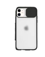 Mercury Camera Slide Peach Garden Bumper Case For iPhone 12 Pro Max - Black